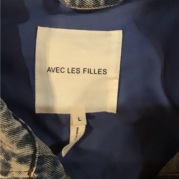 Woman’s size large denim blue Jean jacket vintage Americana - Picture 4 of 8